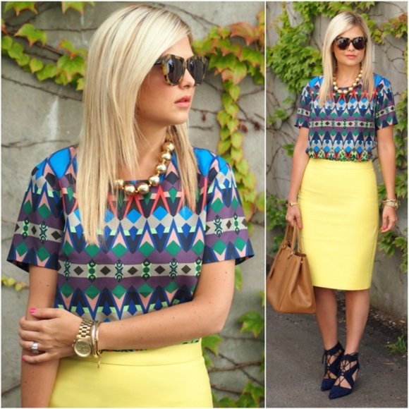 J. Crew Tops - J. Crew Top 6 Gemstone Floral Printed Silk Boxy Multicolor Blogger Fav Instagram